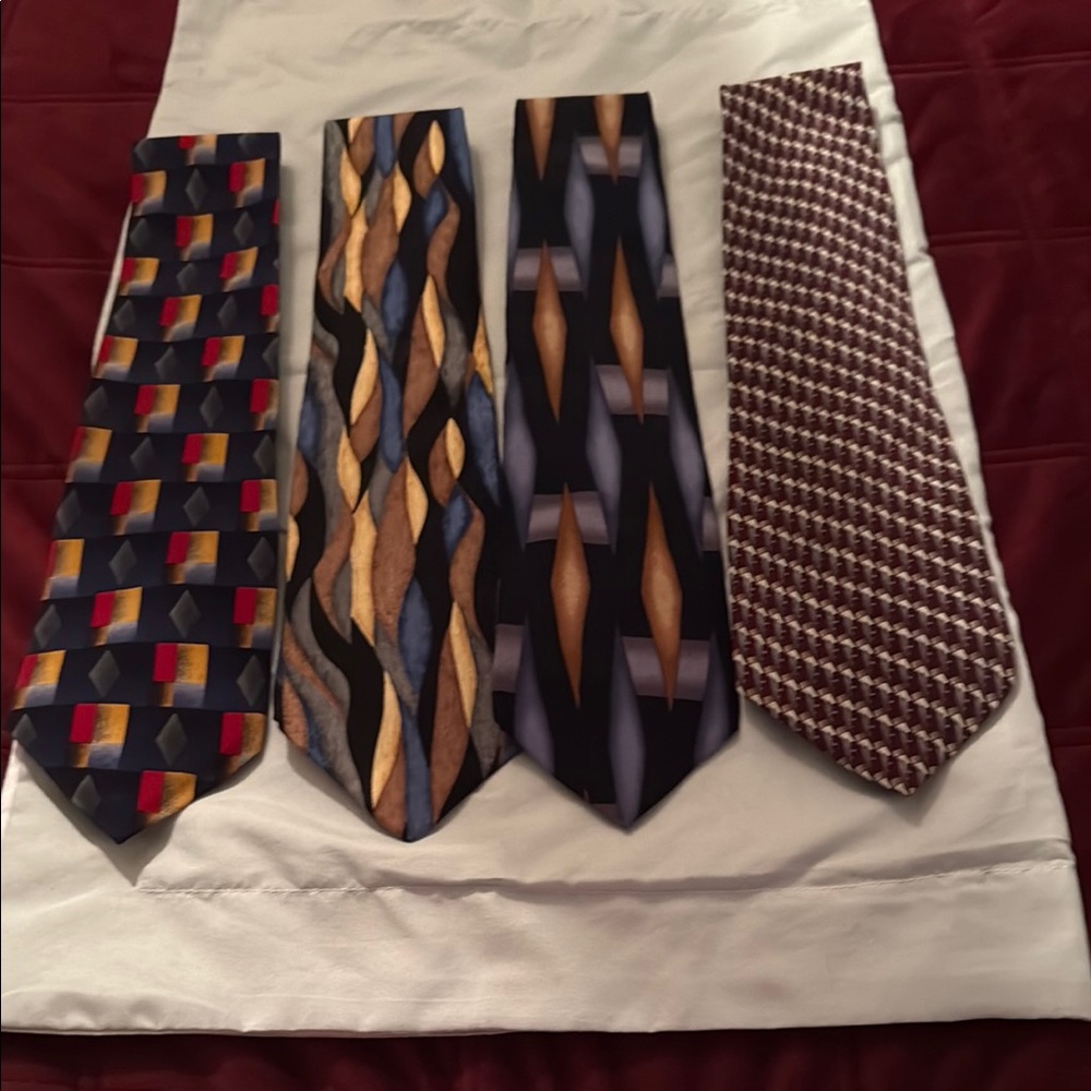 Vibrant Red and Yellow Ties Collection for Business Elegance